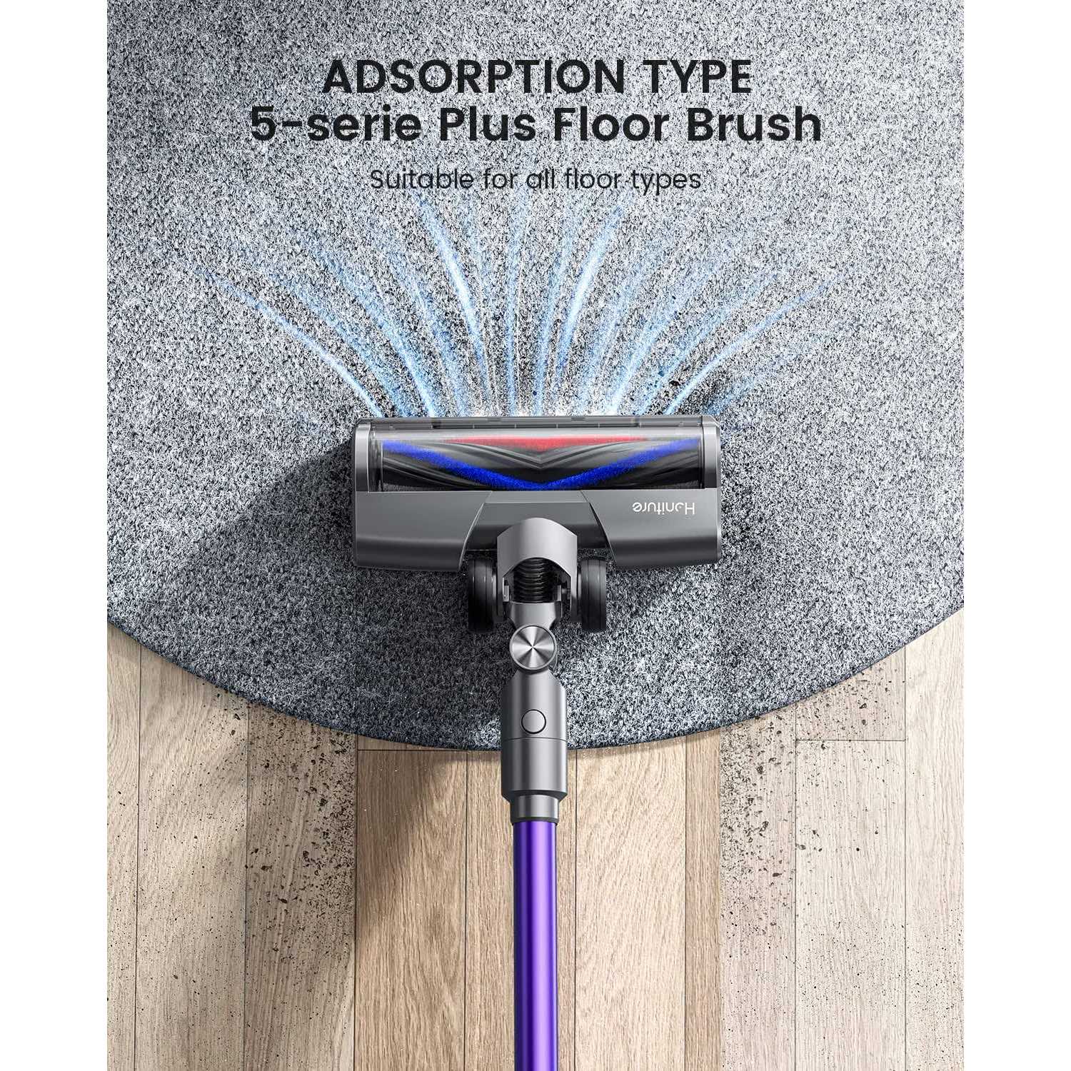 Cordless Vacuum Cleaner 500W Stick Vacuum Cleaner OLCD Color Screen Display - Image 2