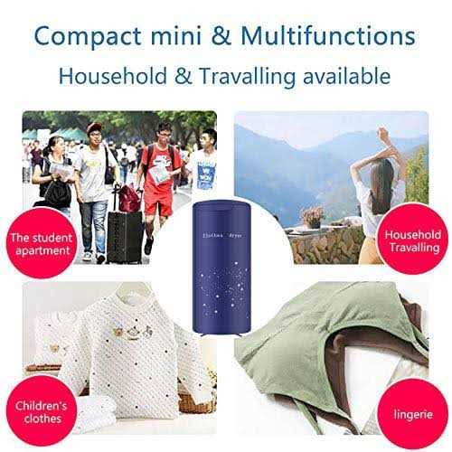 Clothes dryer Portable Travel Mini 900w dryer machine,Portable dryer for apartments,Nekithia New Generation Electric Clothes Drying - Image 5