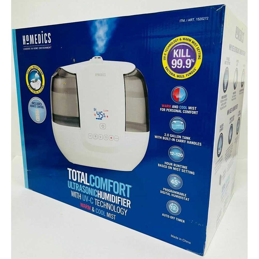 HoMedics TotalComfort Ultrasonic Humidifier with UV-C Technology - Image 2