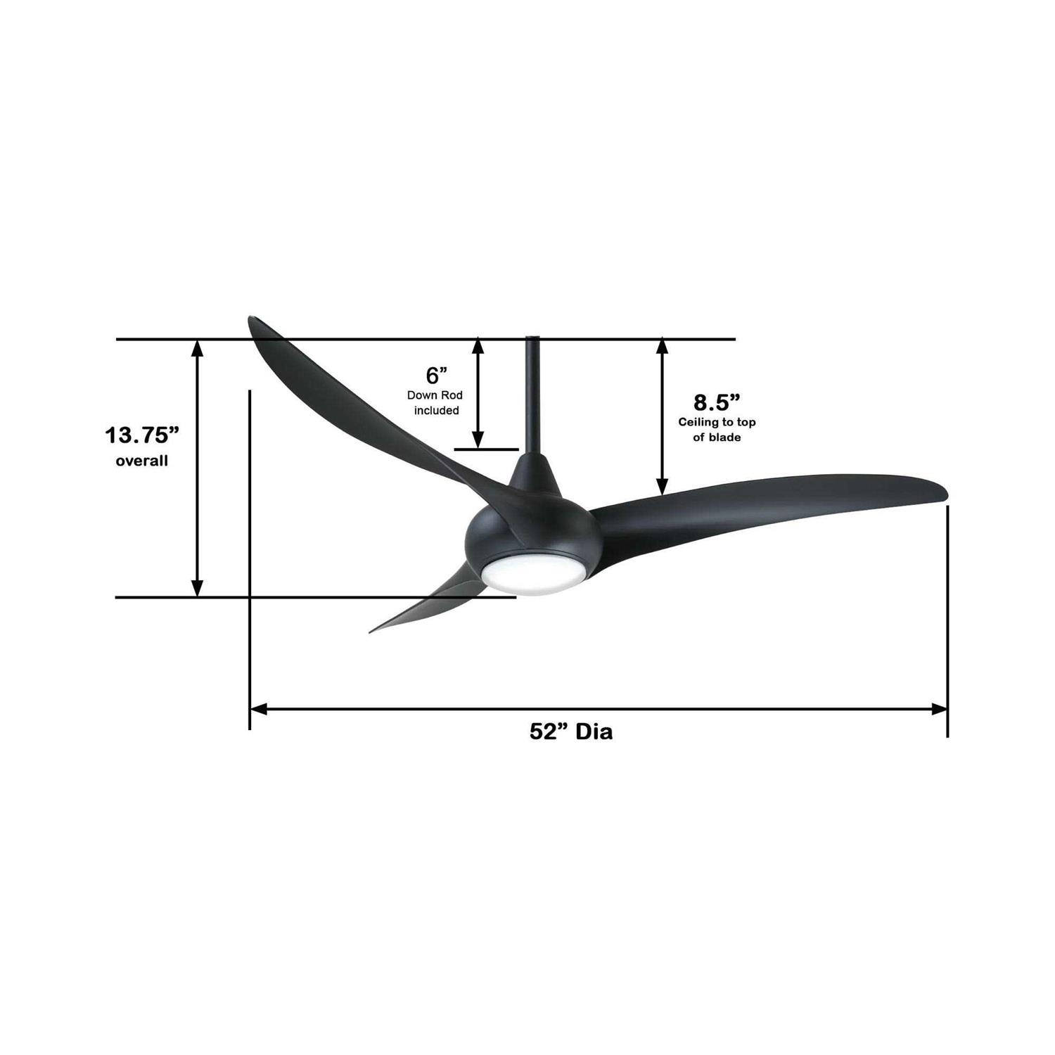 Minka Aire Light Wave Ceiling Fan F845 - Image 4