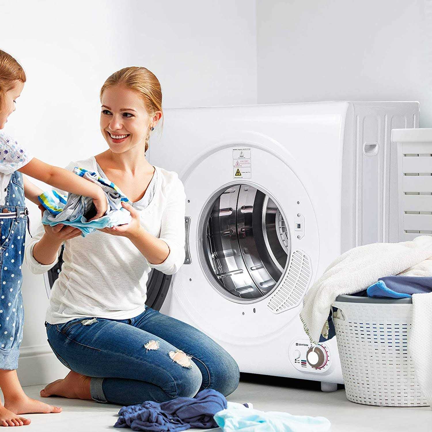 Merax Compact Laundry Electric Portable Clothes Dryer with Stainless Steel Tub - Image 5