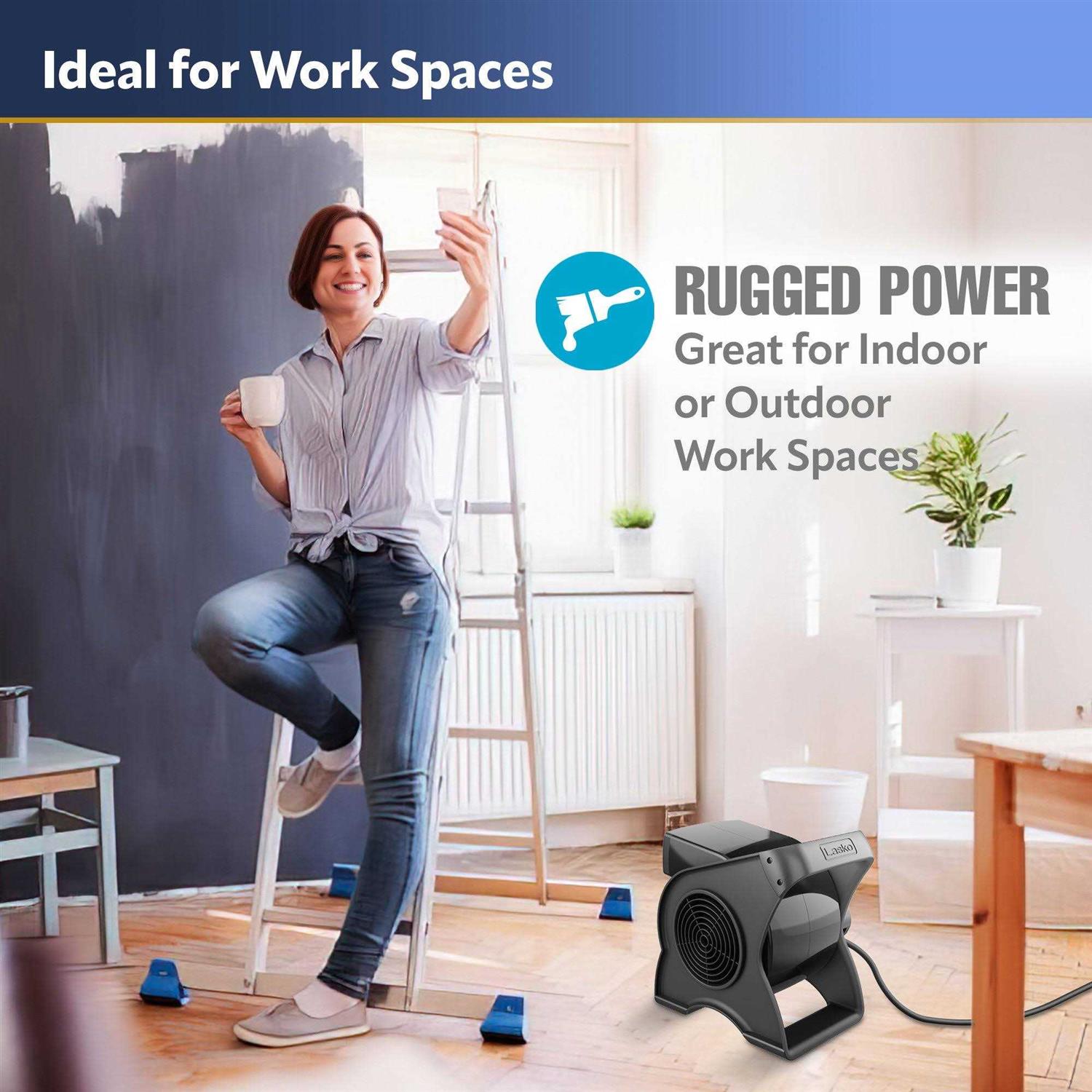 Lasko High Velocity Pro Pivoting Utility Fan - Image 4