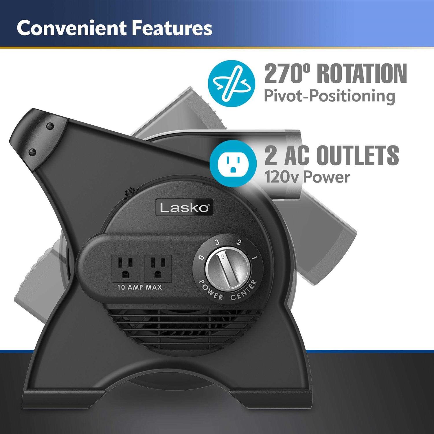Lasko High Velocity Pro Pivoting Utility Fan - Image 5