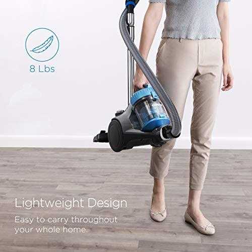 Eureka Whirlwind Bagless Canister Vacuum Cleaner, Lightweight Vac for Carpets and Hard Floors - Image 3