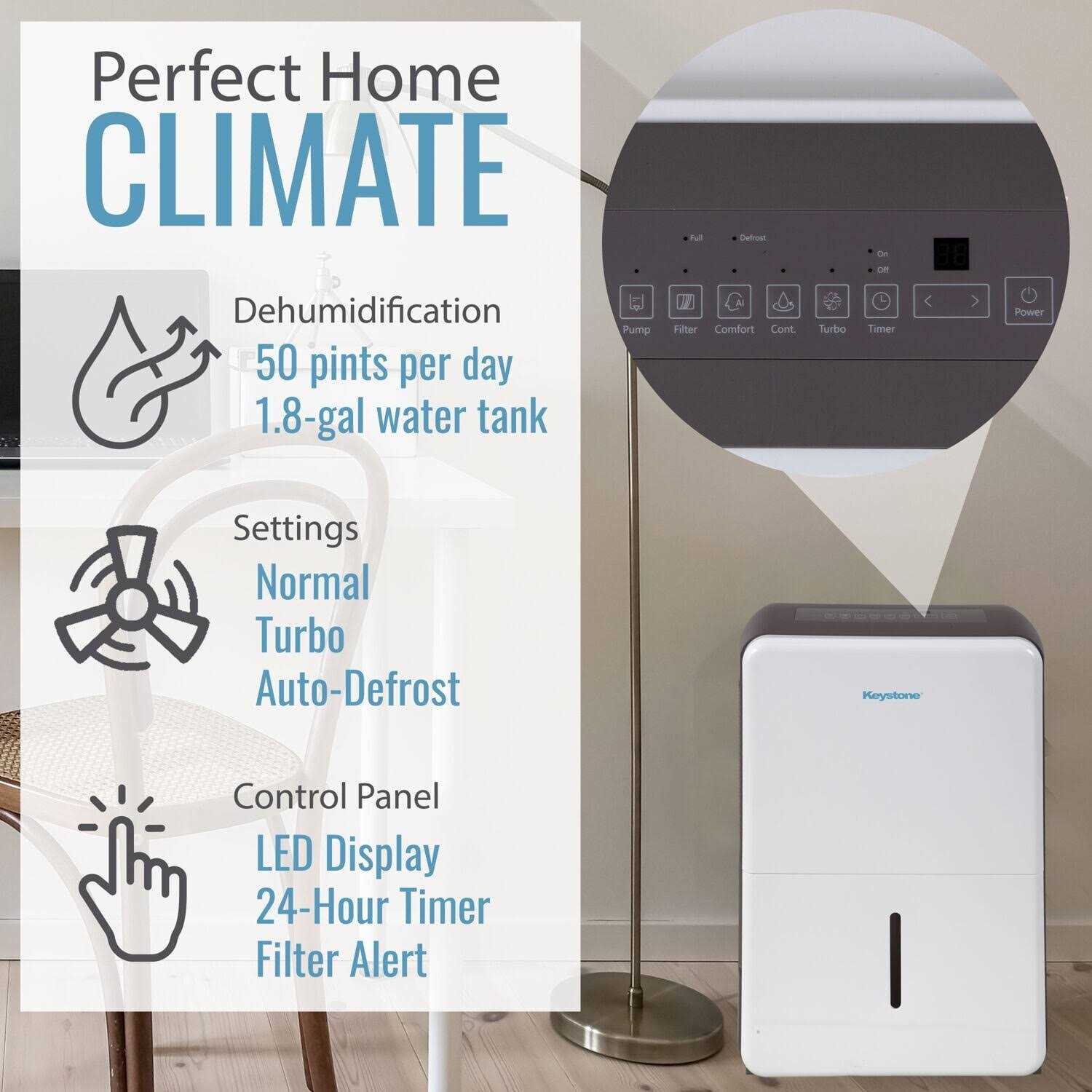 Keystone 50 Pint Dehumidifier - Image 3