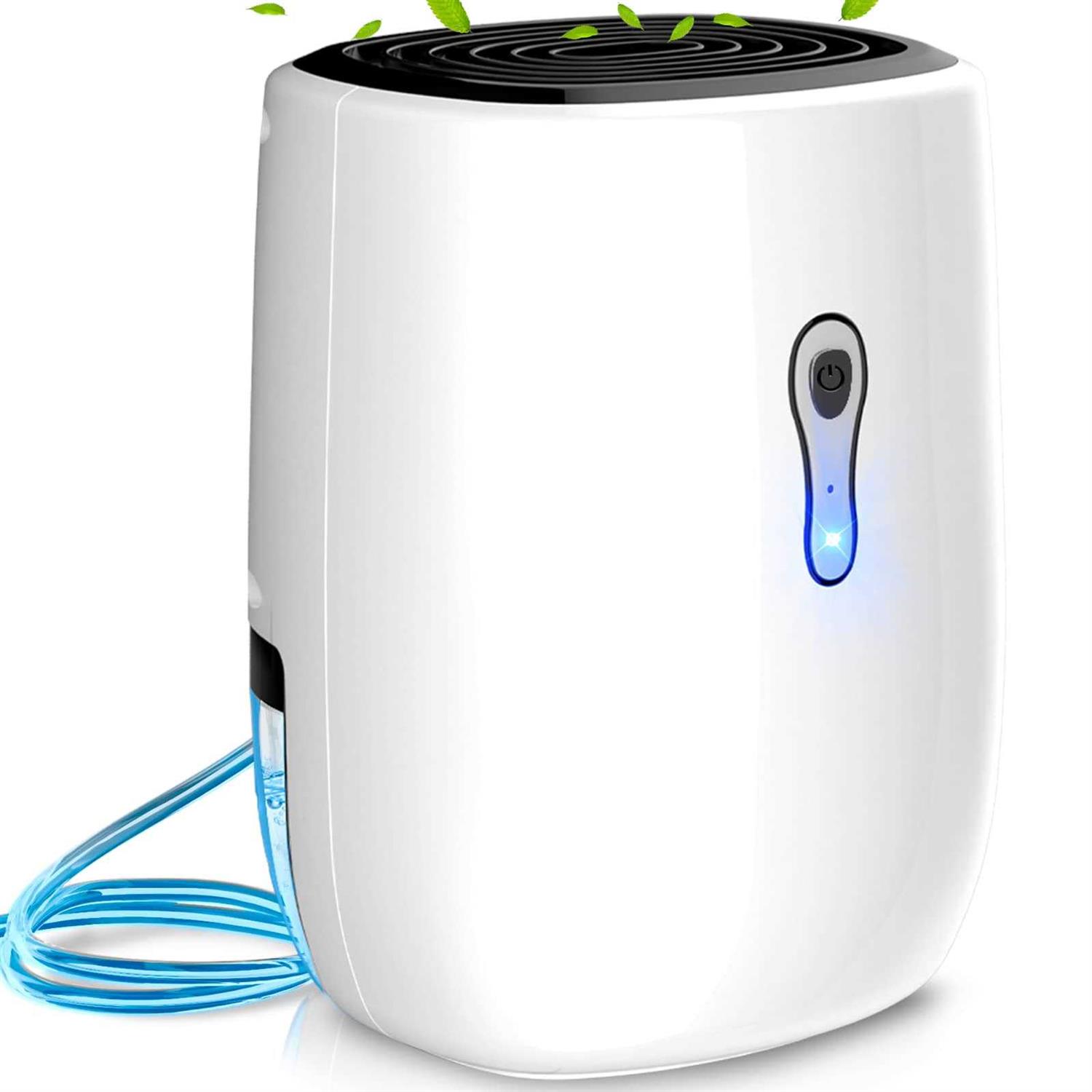 Dehumidifiers for Home,posdry 27 Oz Small Auto Shut off Dehumidifiers with Drain Hose,portable Ultra Quiet Mini Dehumidifiers for Basement