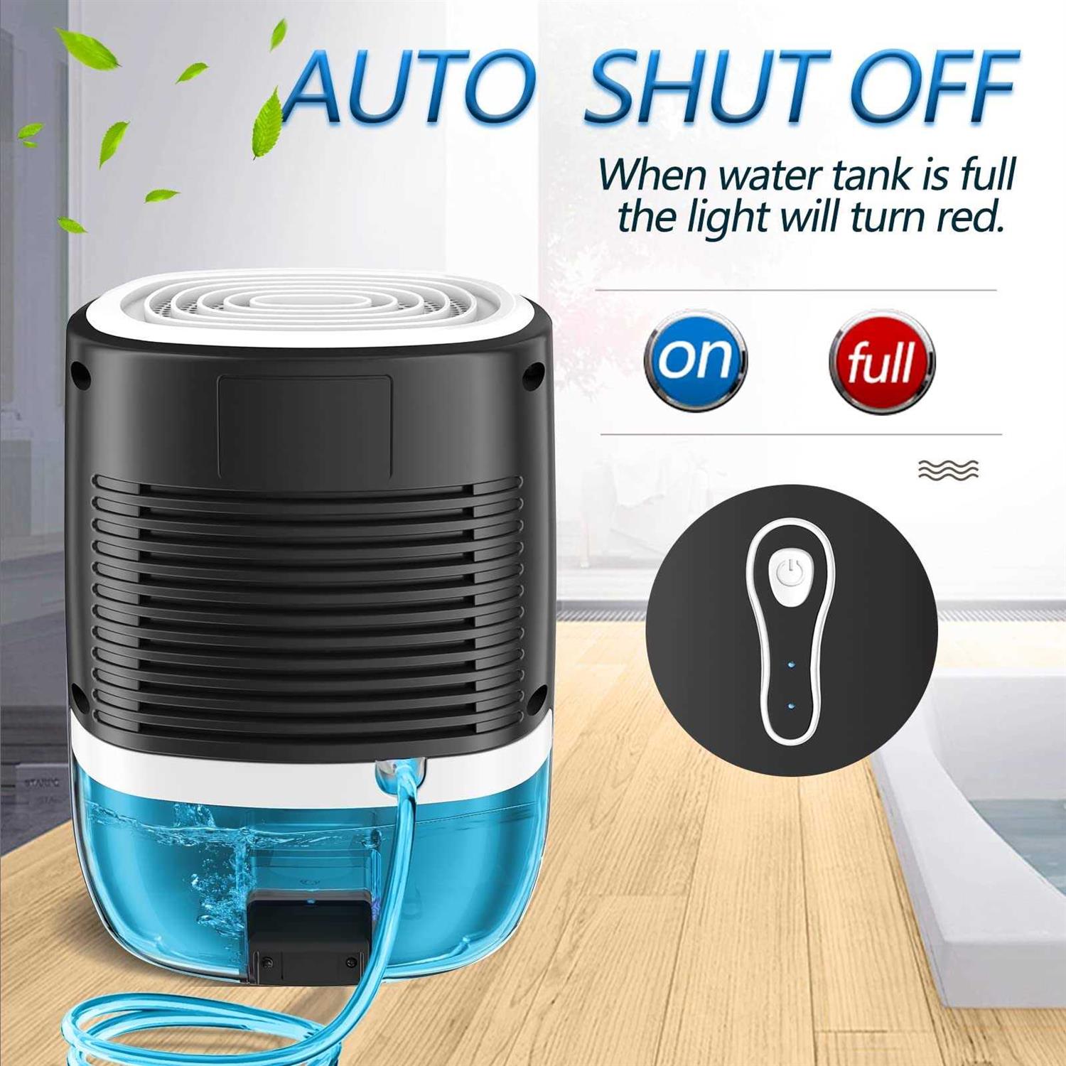 Dehumidifiers for Home,posdry 27 Oz Small Auto Shut off Dehumidifiers with Drain Hose,portable Ultra Quiet Mini Dehumidifiers for Basement - Image 2