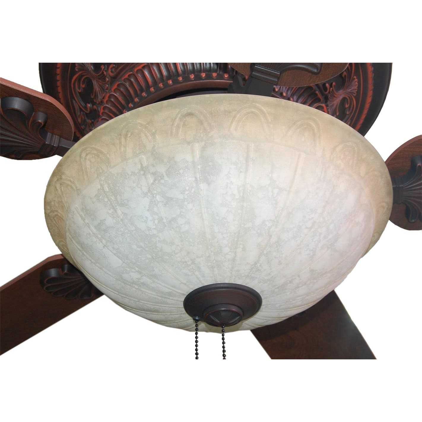 Harbor Breeze Lynstead 52-in Specialty Bronze LED Indoor Flush Mount Ceiling Fan with Light - Image 5