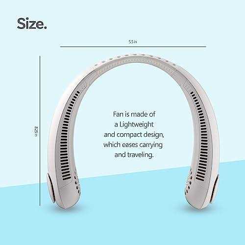 Nexair Portable Neck Fan 3 Speed Rechargeable Bladeless Neck - Image 5