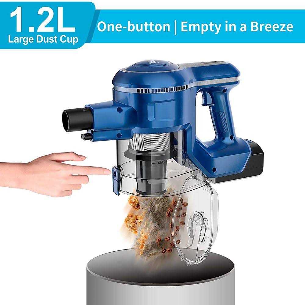 Inse Cordless Vacuum Cleaner with 2 Batteries Up to 80 Minutes Run-time Rechargeable Stick Vacuum - Image 5