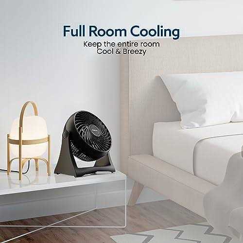 NEXAIR Air Circulator Portable Turbo Fan 3 Speed Adjustable Desk Fan Powers Cool Air-Waves Up To 25ft - Image 2