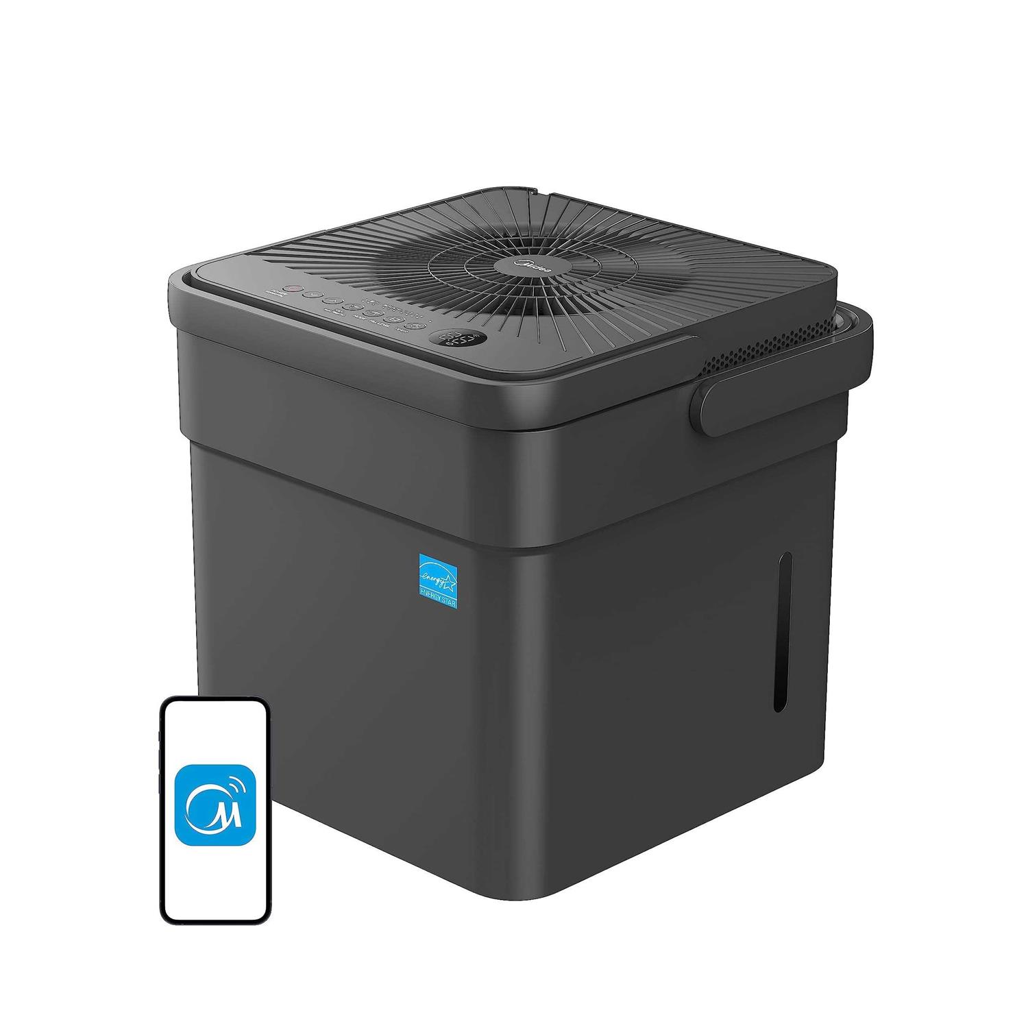 Midea 35-Pint Compact Cube Smart Dehumidifier