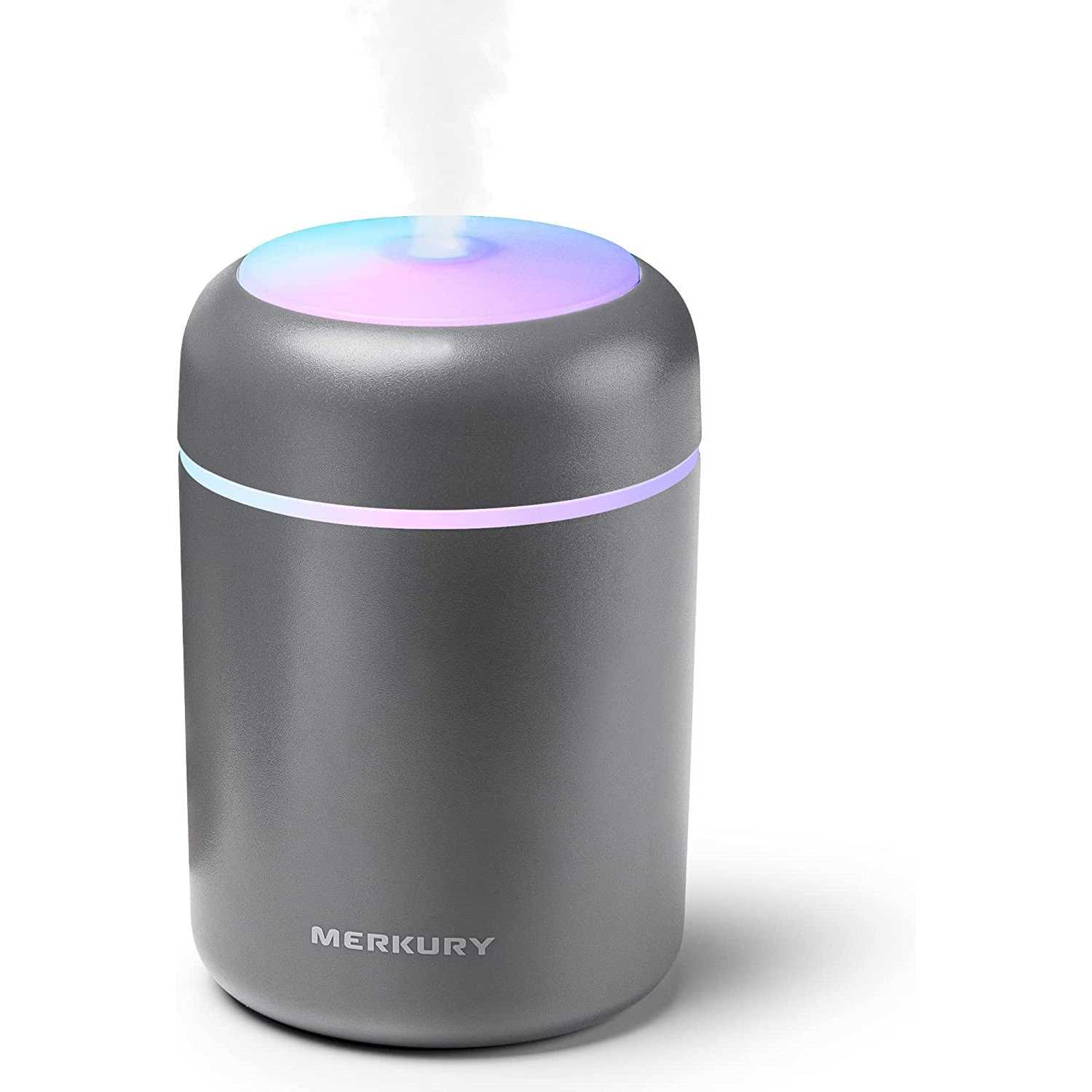 Merkury Innovations Breathe Easy Portable Personal Humidifier, USB Powered, Night Light, Timer Included, For Allergies, Dry Skin and Improved Sleep - Image 4