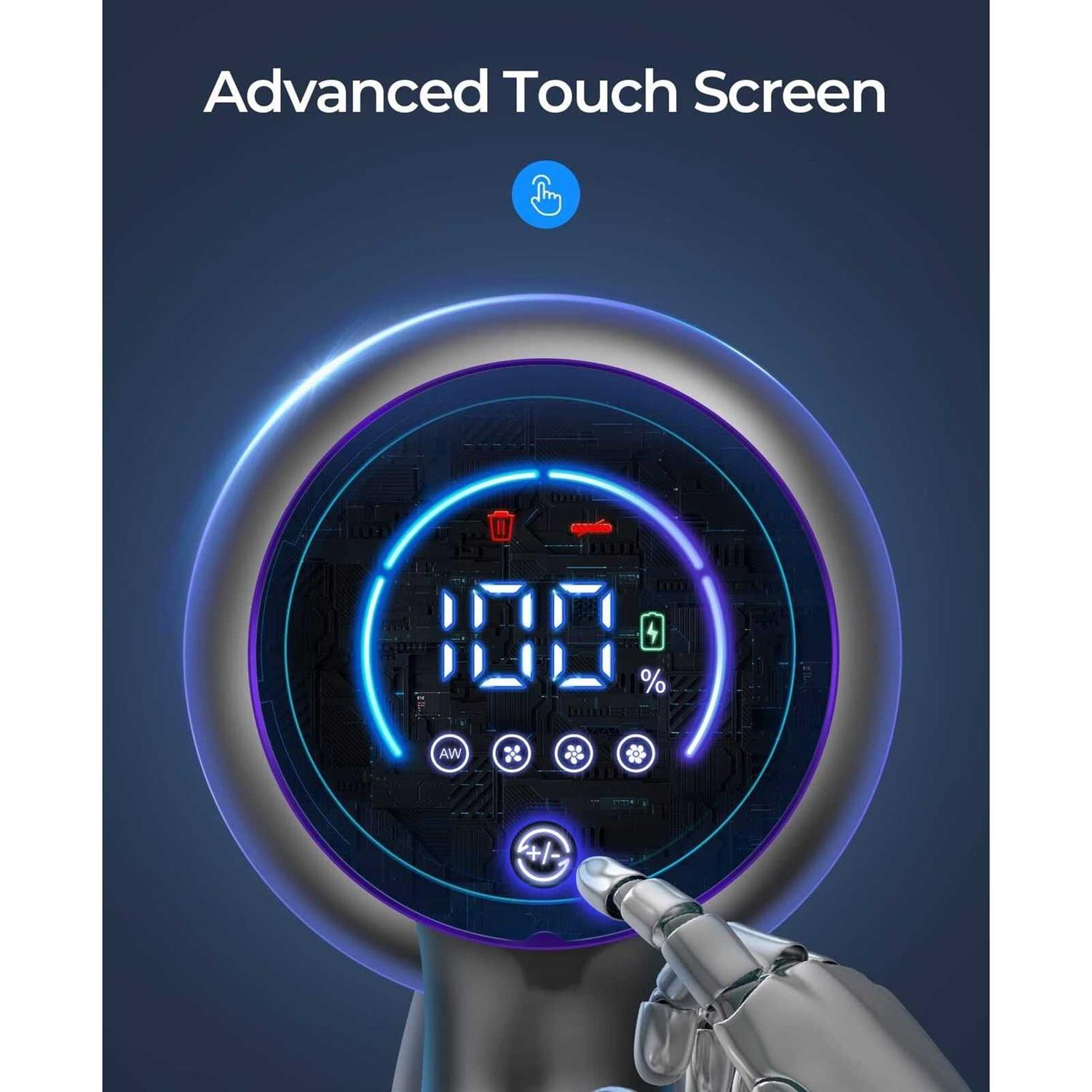 laresar cordless vacuum cleaner 400w/33Kpa stick vacuum cleaner with touch screen - Image 2