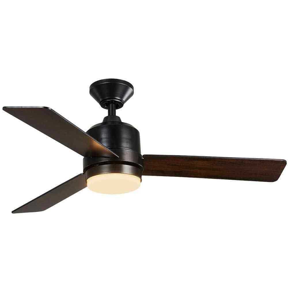 Hampton Bay Castlegate 44 in. Indoor Integrated LED Ceiling Fan with 3 Reversible Blades, Light Kit and Remote Control 52192 - Image 5
