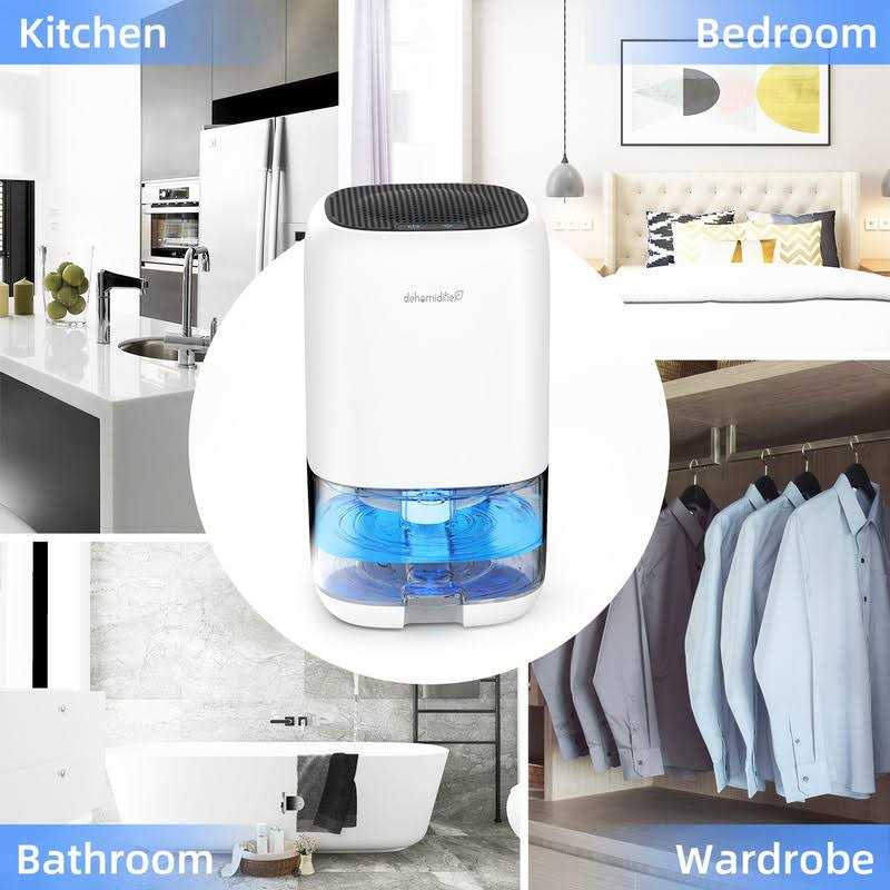 Kloudic Dehumidifier Portable and Ultra Quiet with Automatic Defrosting for Home 1000ml - Image 4