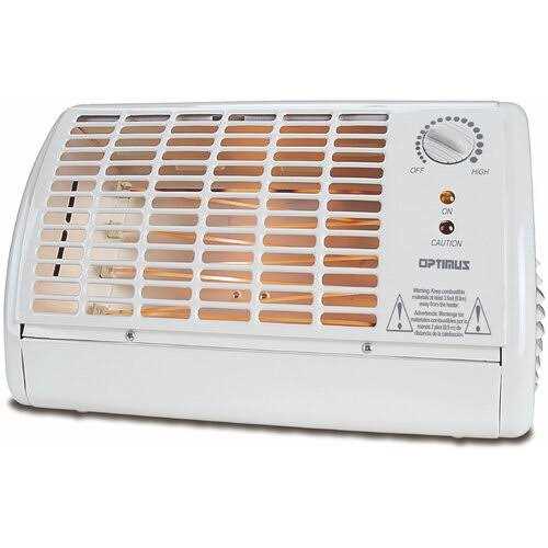 Optimus Portable Fan Forced Radiant Heater with Thermostat - Image 4