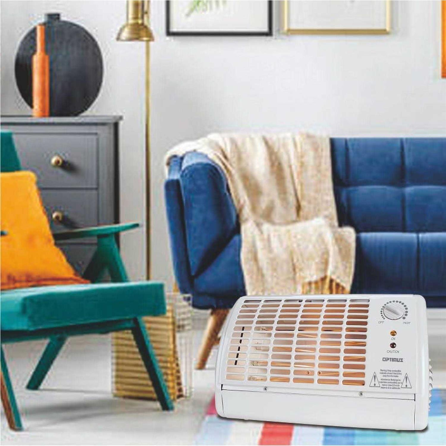 Optimus Portable Fan Forced Radiant Heater with Thermostat - Image 5