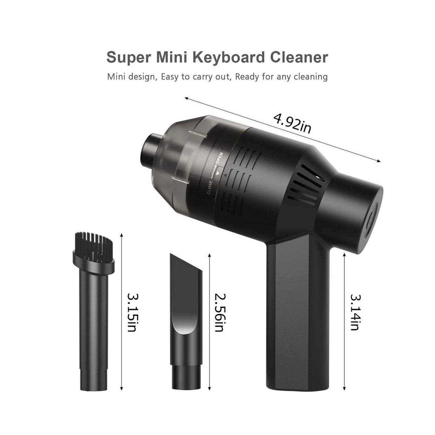 HONKYOB Cordless Keyboard Vacuum Cleaner Rechargeable Keyboard Cleaner Mini Computer Vacuum Cleaner with Li-Battery for Cleaning Dust,hair,crumbs,eras - Image 4