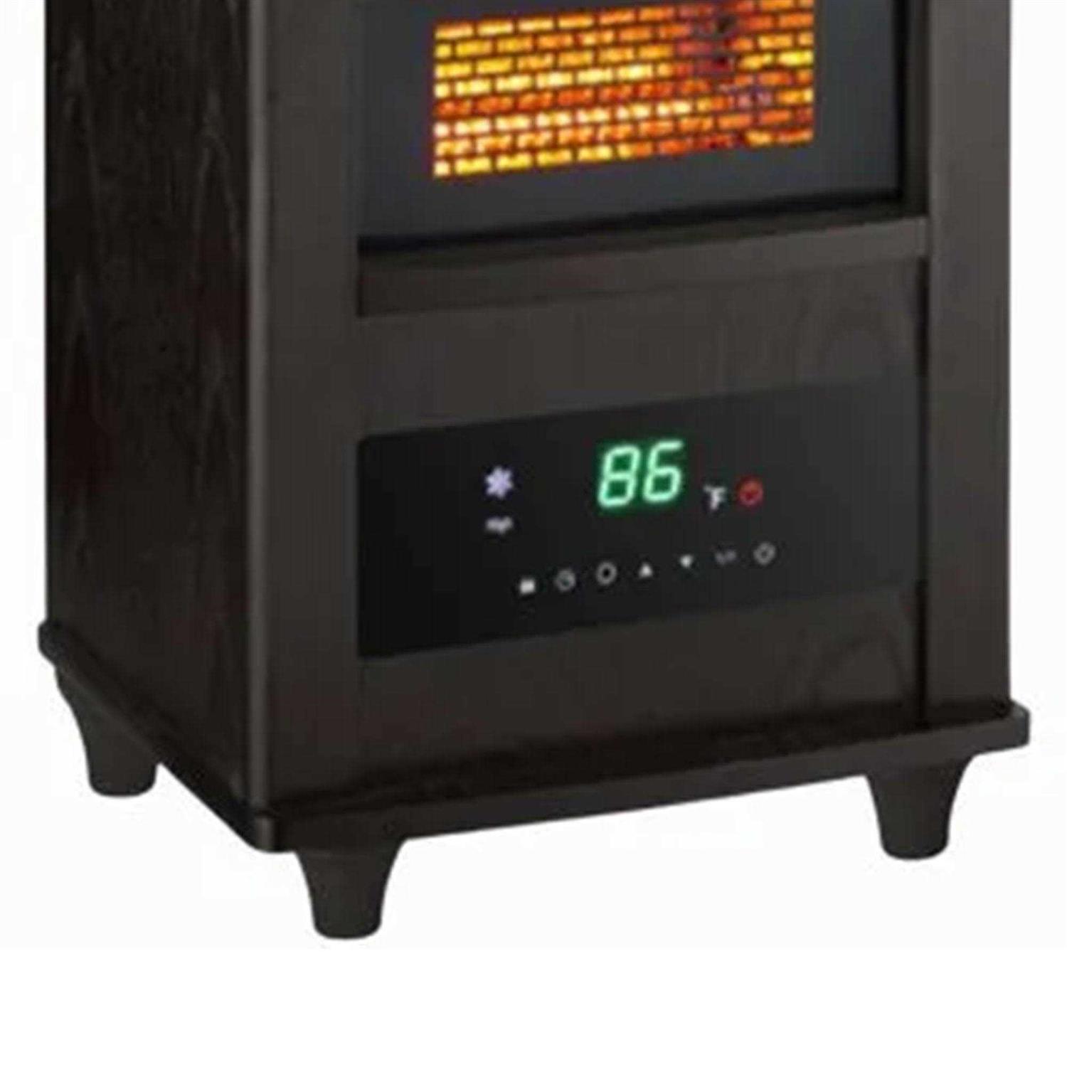 Comfort Zone Wood Cabinet Infrared Quartz Heater with Remote - Image 5