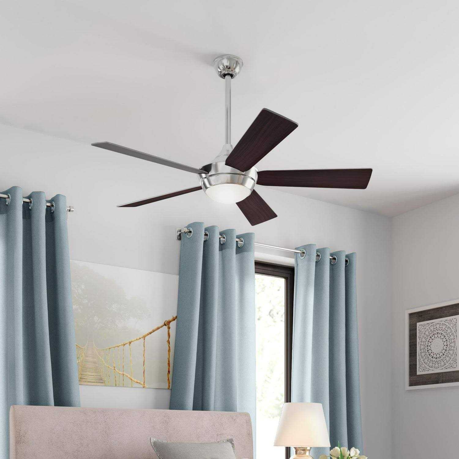Fanimation Studio Collection Aire Drop 52 LED Indoor Ceiling Fan with Light Remote LP8068LBN - Image 2