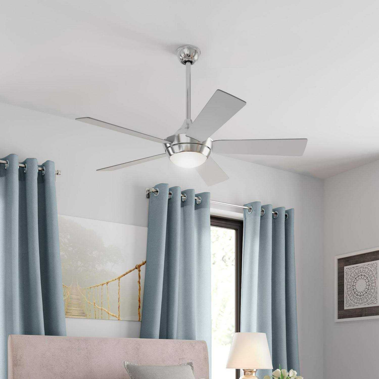 Fanimation Studio Collection Aire Drop 52 LED Indoor Ceiling Fan with Light Remote LP8068LBN - Image 5