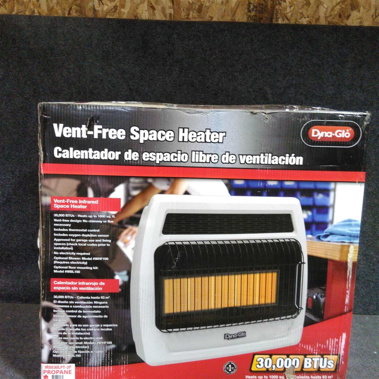 Dyna-Glo 30,000 BTU Liquid Propane Infrared Vent-Free Thermostatic Wall Heater IRSS30LPT-2P - Image 3