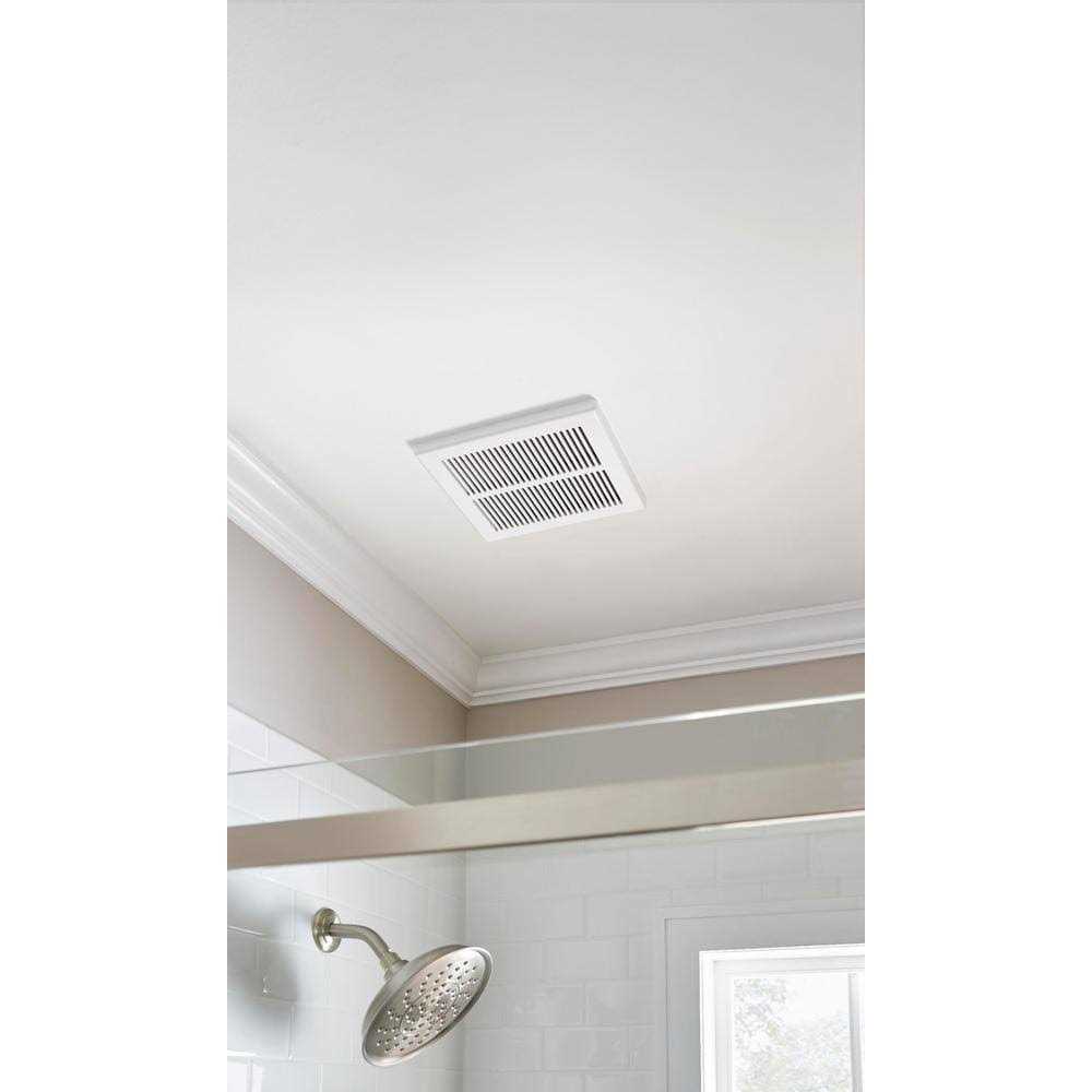 Hampton Bay 80 CFM Ceiling Mount Roomside Installation Humidity Sensing Bathroom Exhaust Fan - Image 4