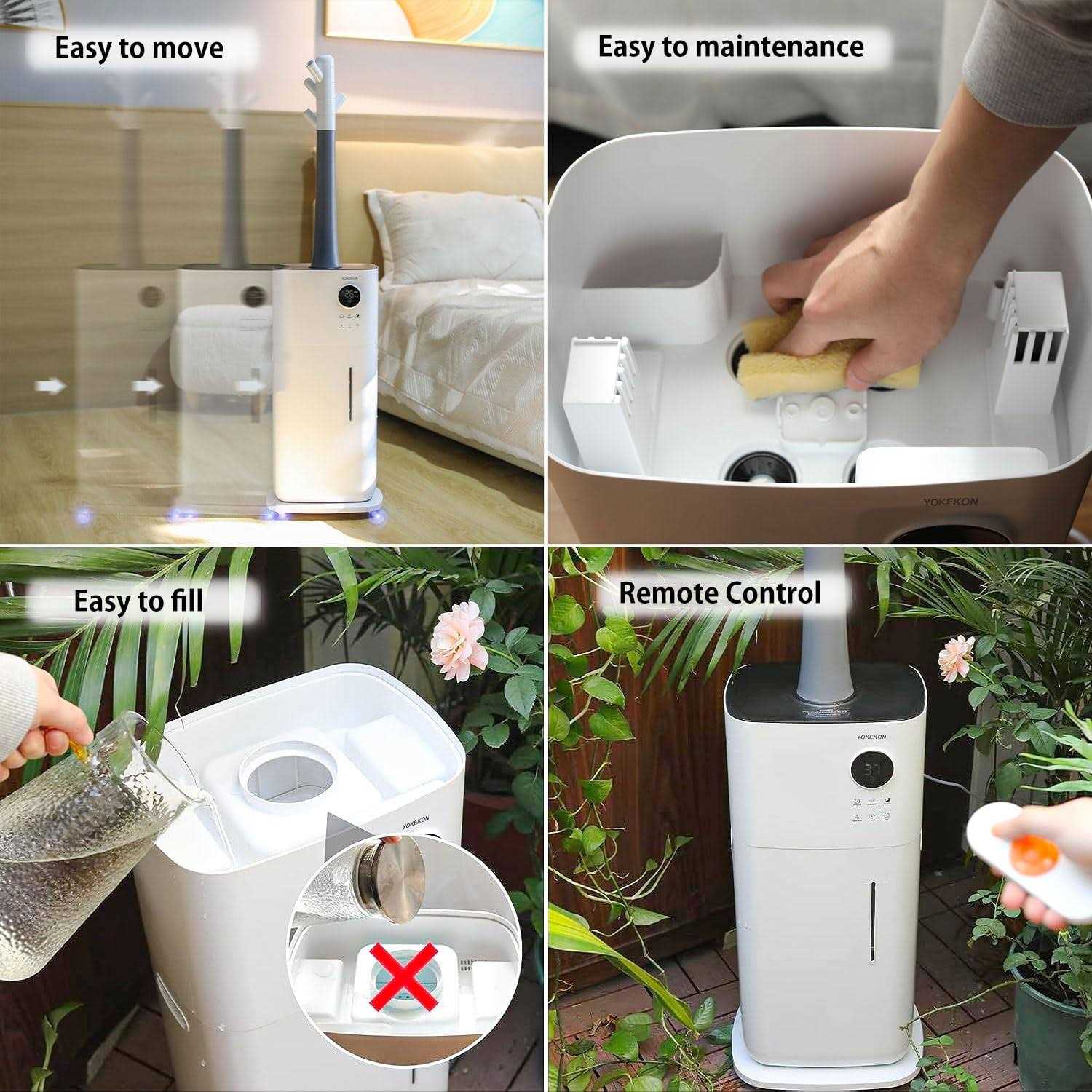Humidifiers for Home Large Room-YOKEKON Large Humidifier for Whole House 3000 Sq Ft - Image 4