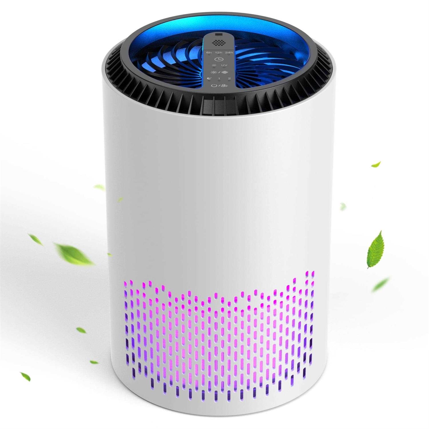 Breezome Air Purifiers for Home H13 Hepa Air Purifiers Air Cleaner for Smoke Pollen Dander Hair Smell Portable Air Purifier with Sleep Mode Speed
