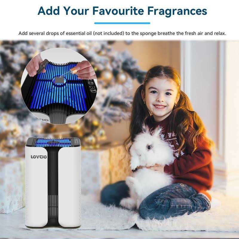 Loytio Air Purifiers for Bedroom HEPA Air Purifier with Aromatherapy Function - Image 2
