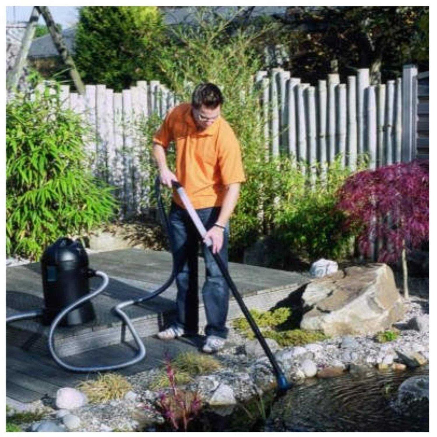 Half Off Ponds CleanSweep 1400 Pond Vacuum with a 13' Intake Suction Hose, 4 Extension Tubes, 3 Vacuum Nozzles, a 6.5 Foot Output Hose, and a Debris - Image 2