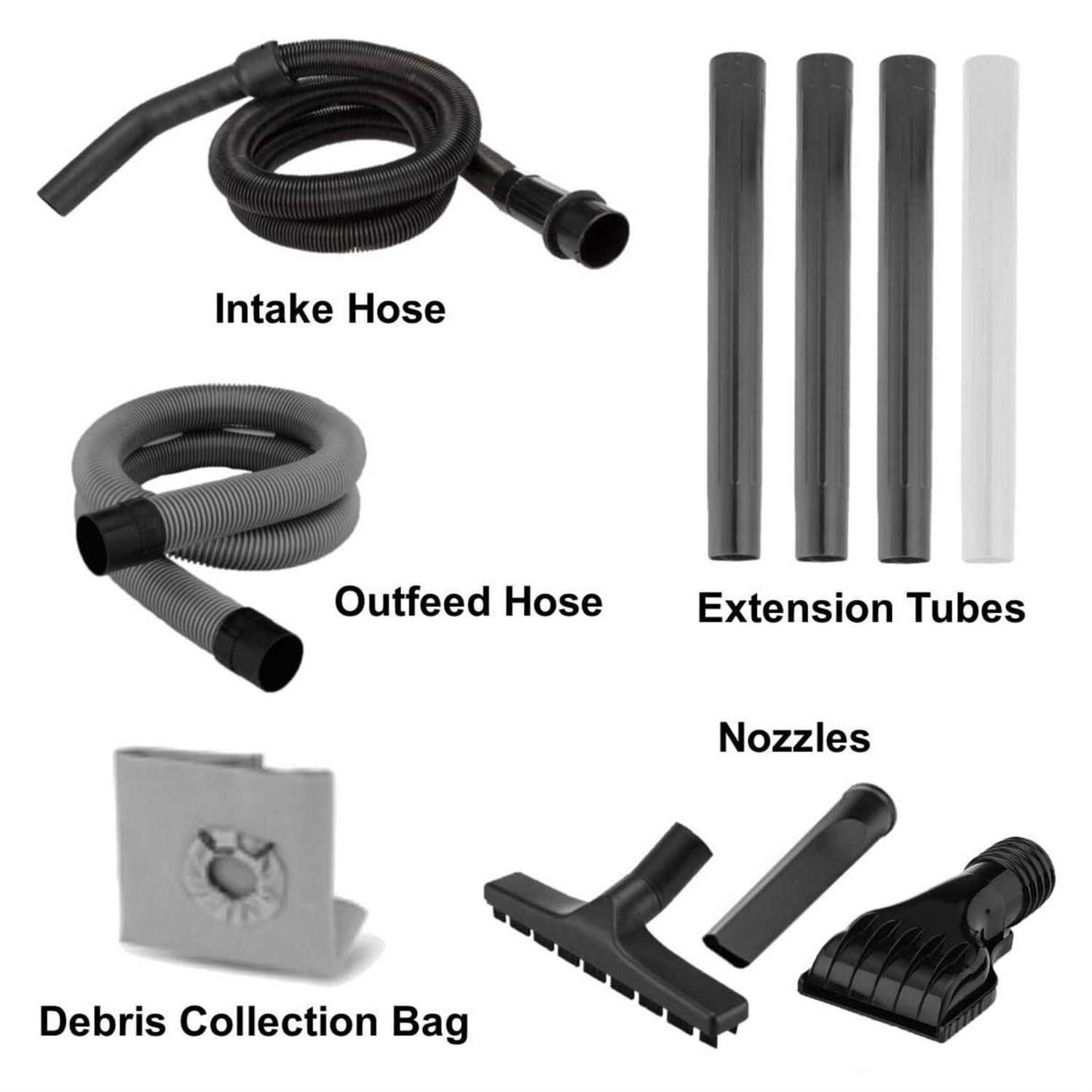 Half Off Ponds CleanSweep 1400 Pond Vacuum with a 13' Intake Suction Hose, 4 Extension Tubes, 3 Vacuum Nozzles, a 6.5 Foot Output Hose, and a Debris - Image 3