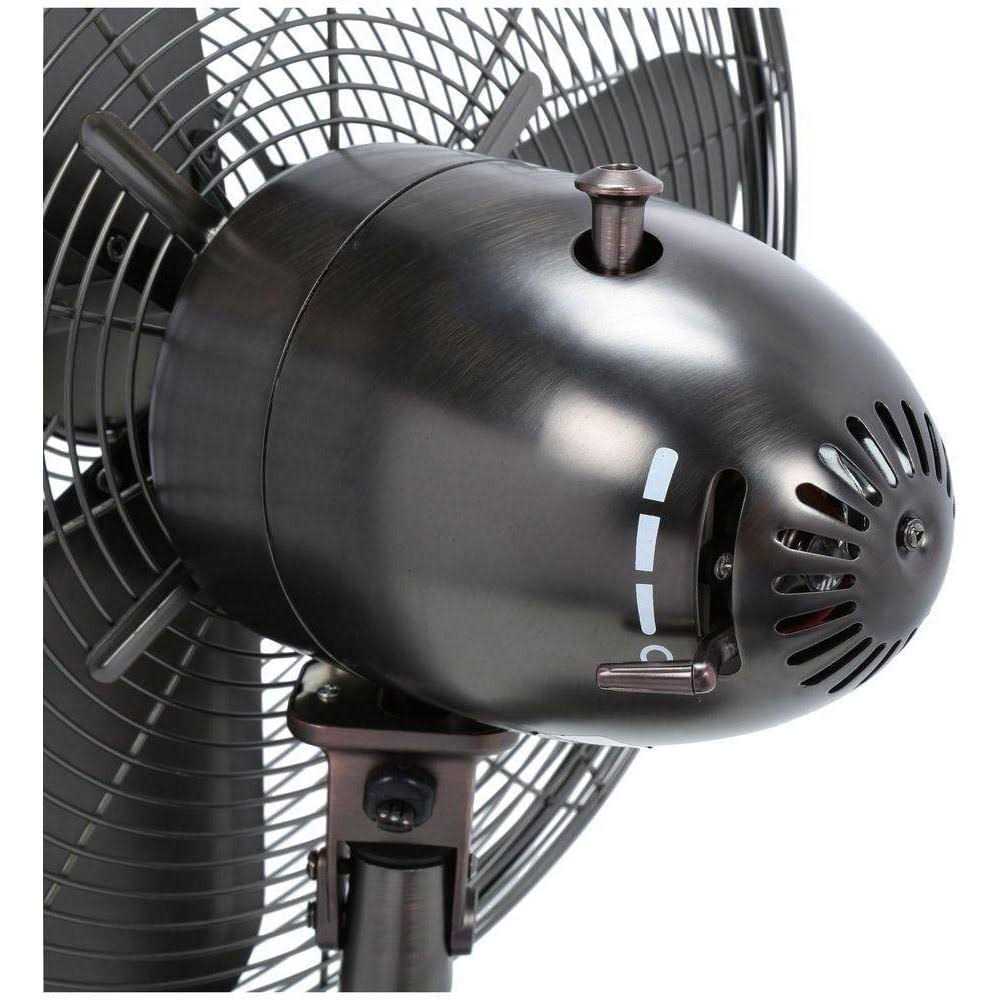 Hunter Adjustable 3 Speed Retro Pedestal Stand Floor Fan - Image 3
