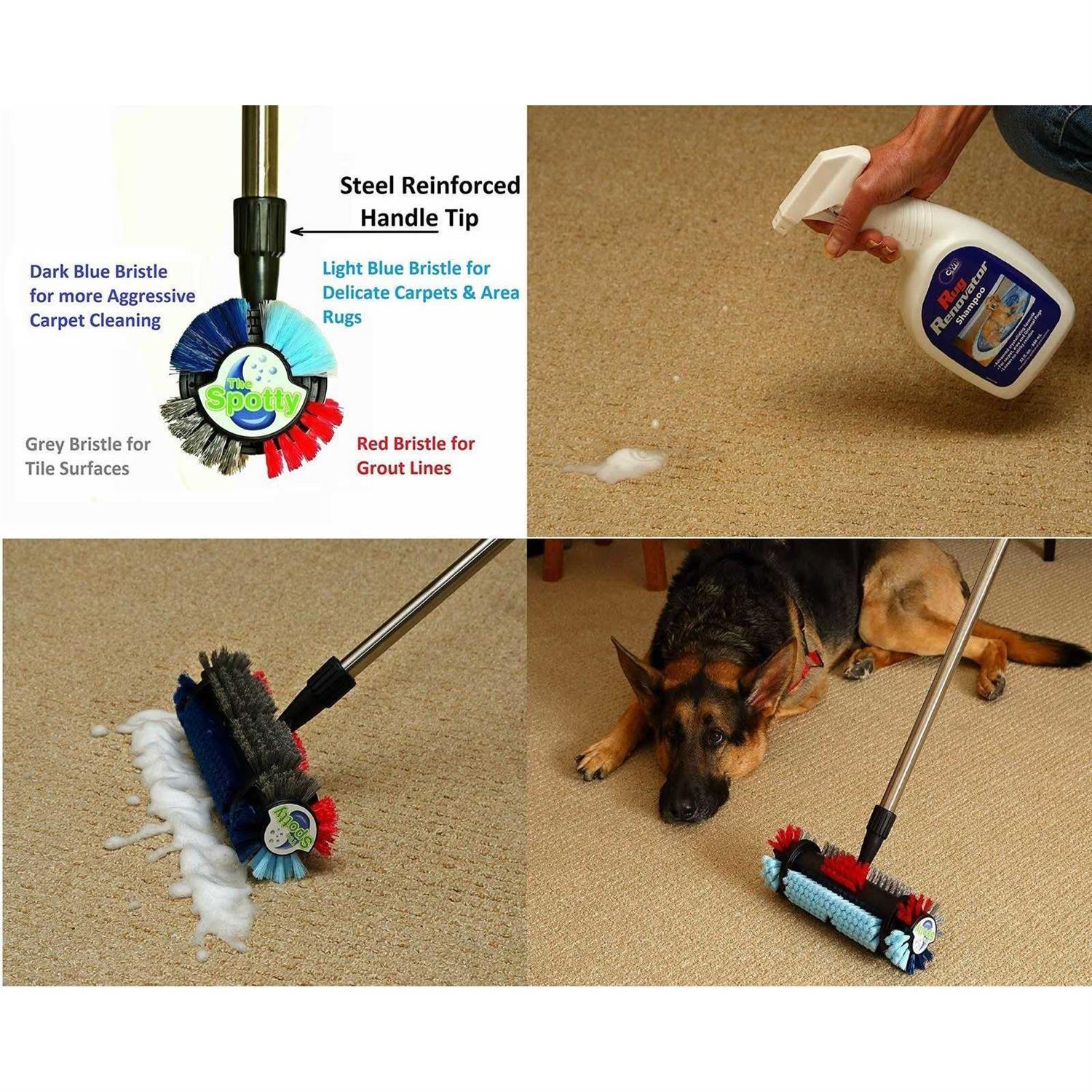 Cleanovation By The Cleaning Experts at Kirby Comes The Spotty ~ Carpet and Ceramic Tile Cleaning Brush, Stain and Dirt Remover for Carpet and Area Rug - Image 2