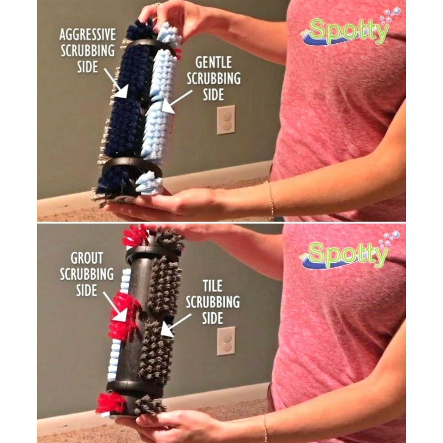 Cleanovation By The Cleaning Experts at Kirby Comes The Spotty ~ Carpet and Ceramic Tile Cleaning Brush, Stain and Dirt Remover for Carpet and Area Rug - Image 3