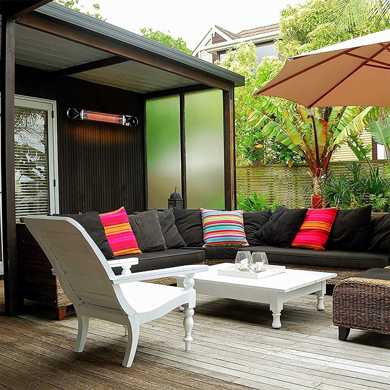 IQ HEAT Electric Heater Outdoor Portable Outside Heater With Stand 1500W - Image 2
