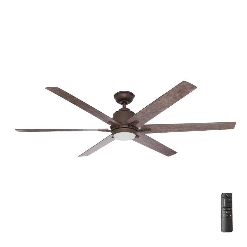 Home Decorators Collection Kensgrove 64 in. Integrated LED Ceiling Fan with Light and Remote Control