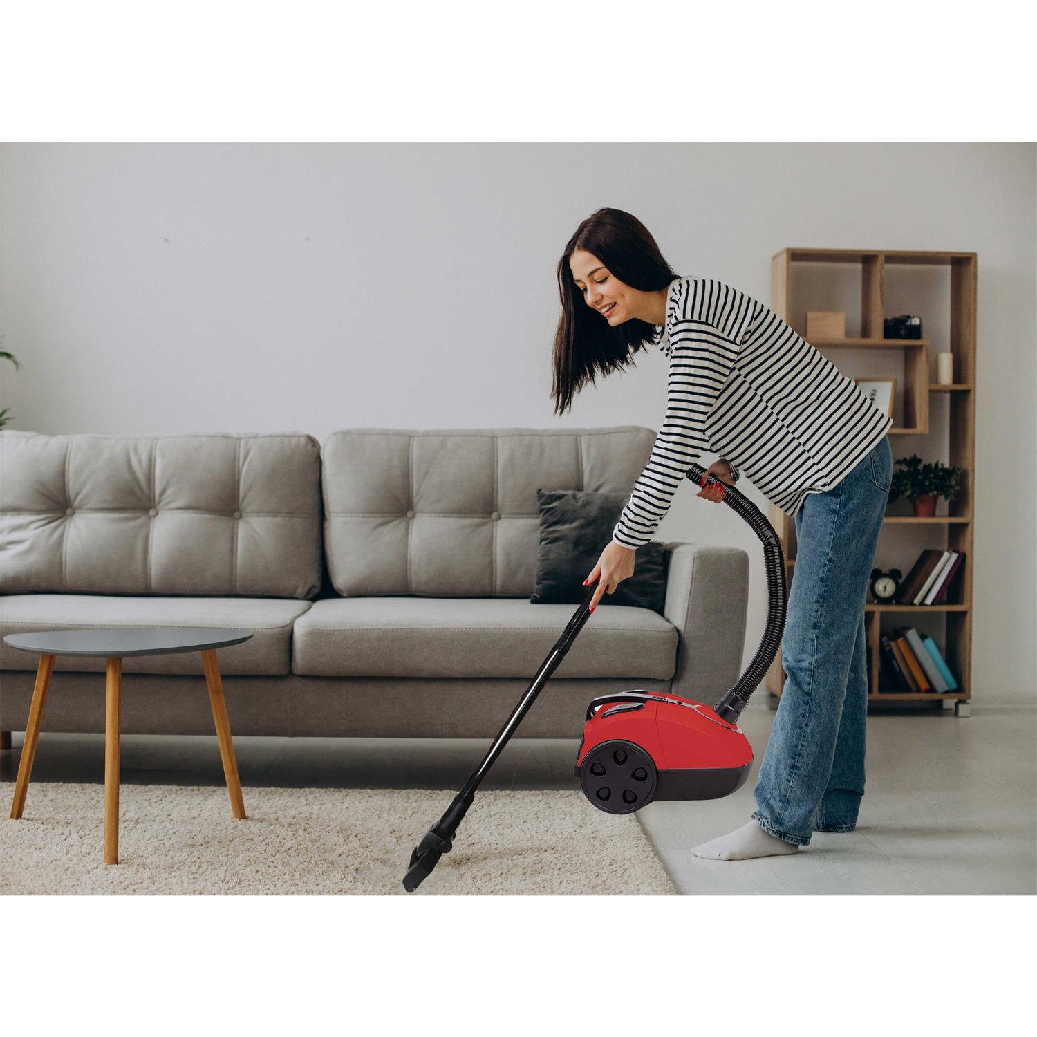 Impecca Lightweight Bagged Canister Vacuum Cleaner for Carpets - Image 4