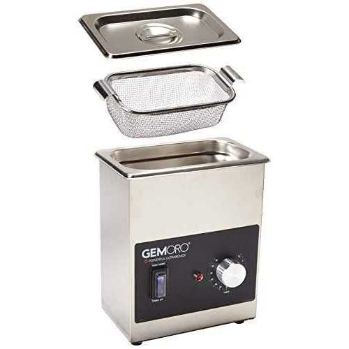 GemOro 1.5PT Next Gen Stainless Steel Ultrasonic Jewelry Cleaner with Basket - Image 2