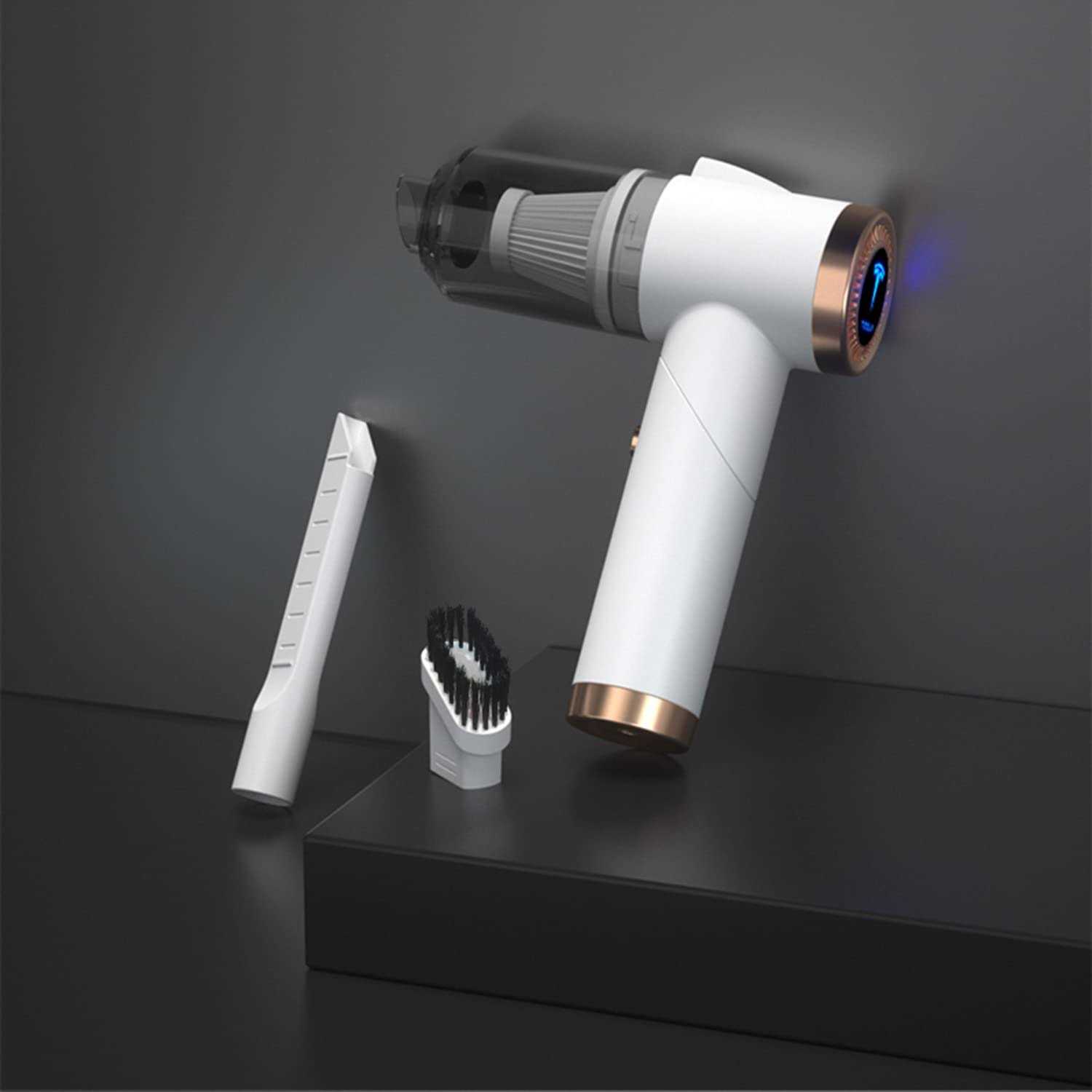 KIKIMO Vacuum Cleaner for Tesla Car Cleaner for Model 3/X/Y/S Portable Cordless Vacuums with LED Light Tesla Accessories with Powerful Suction - Image 4