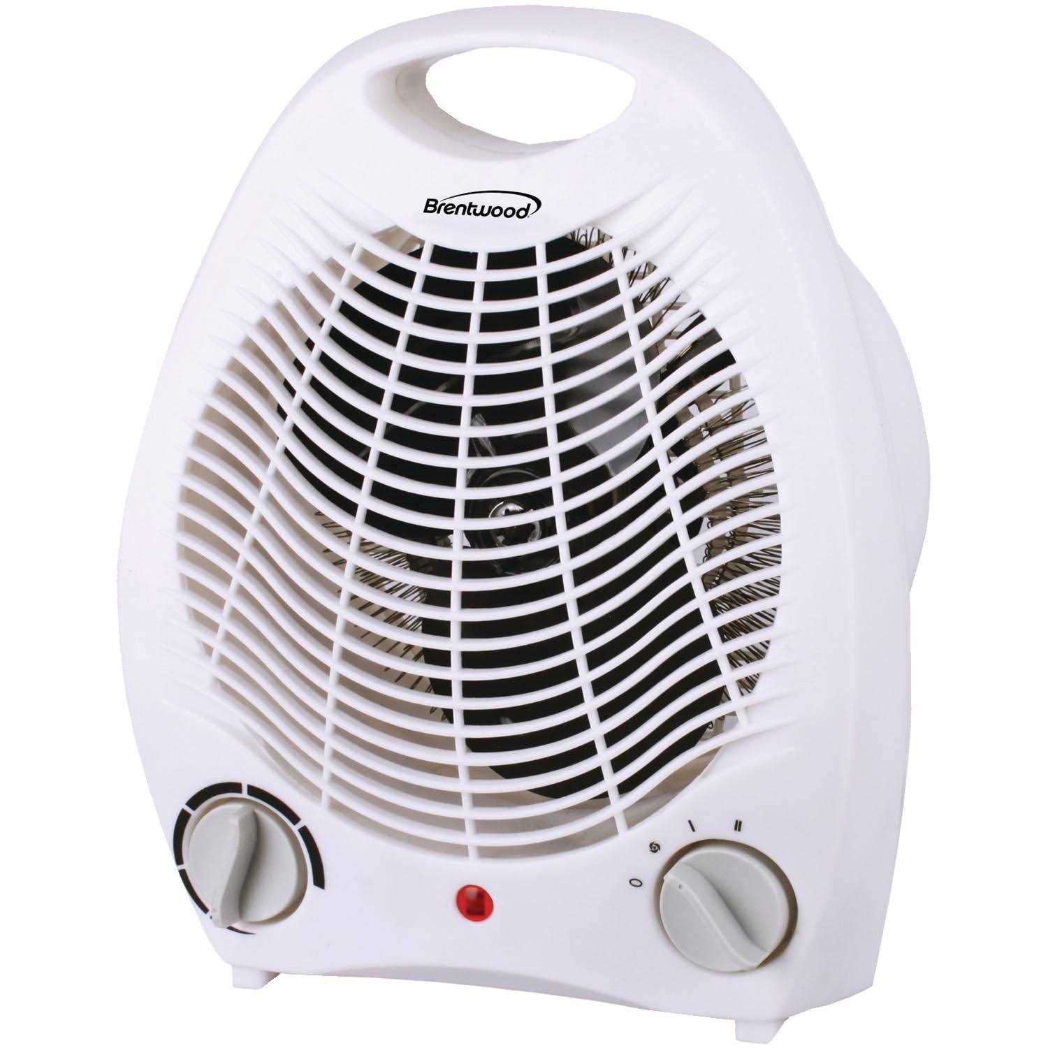 Brentwood APPLIANCES H-F302W Portable Electric Space Heater & Fan