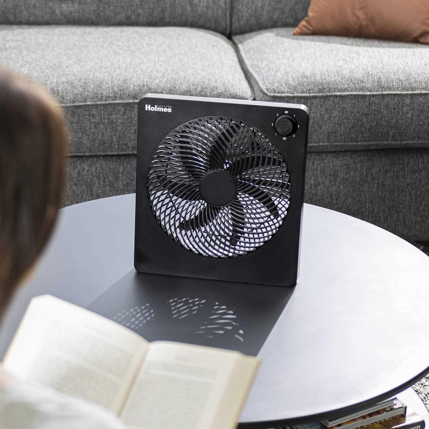Holmes 10 3-Speed Rechargeable Battery Portable Fan - Image 5
