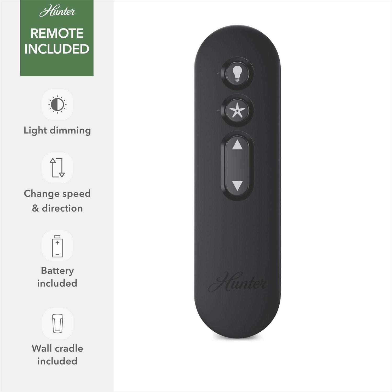 Hunter 52 inch Riesling with Led Light And Remote Contro 51491 - Image 3