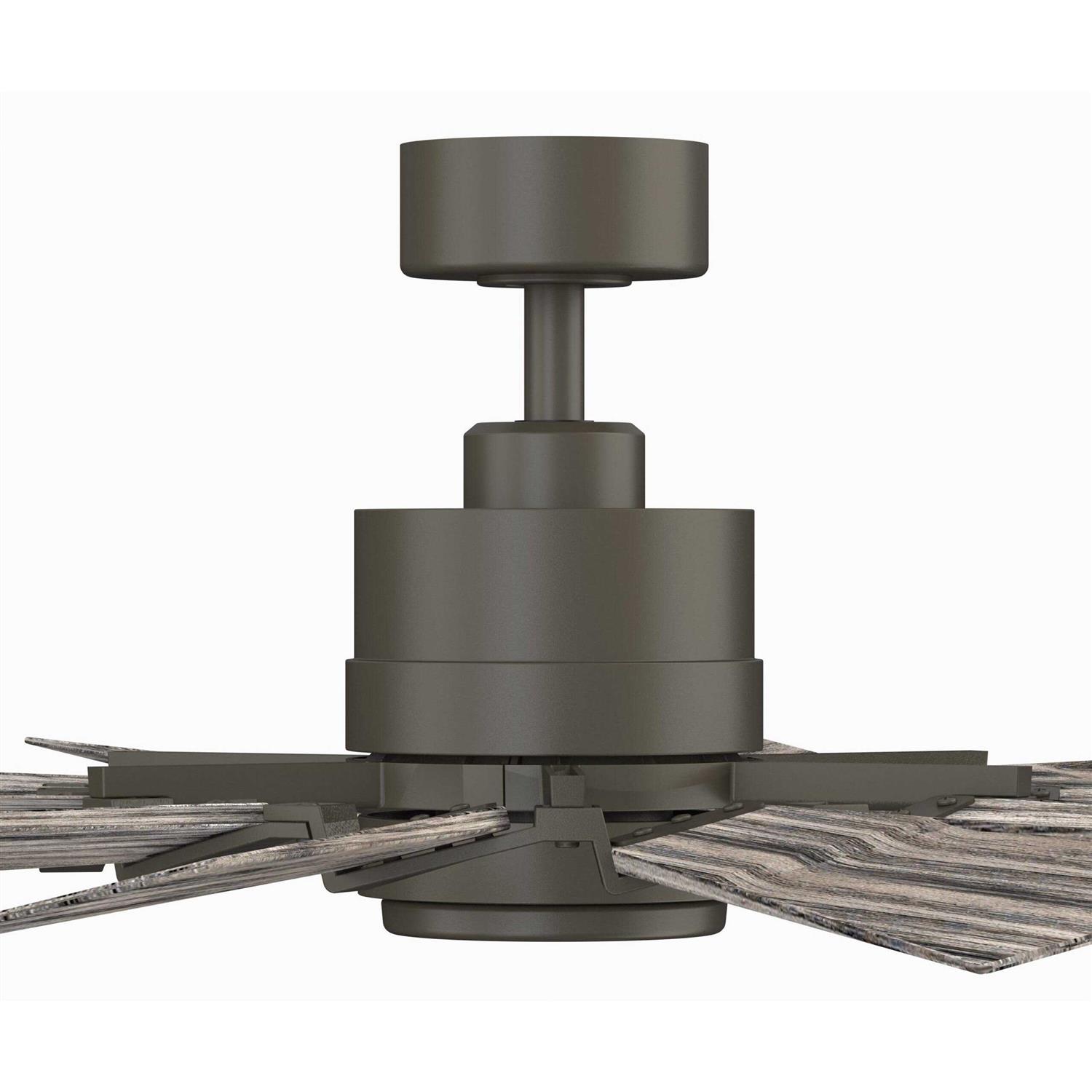 Fanimation Studio Collection Kindred 60-in Matte Greige Color-changing LED Indoor/Outdoor Ceiling Fan with Light Remote LP8543LGR - Image 5