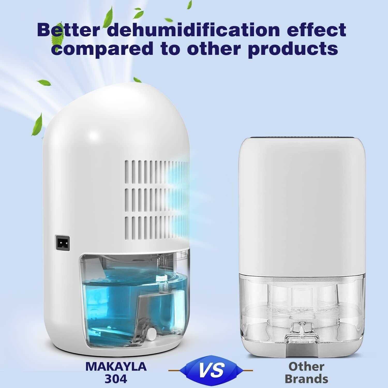 Dehumidifiers For Home, Makayla Dehumidifier 30 OZ,2200 Cubic Feet Small Dehumidifier with Auto Shut Off and 7 Colors Lights,Ultra Quiet - Image 5