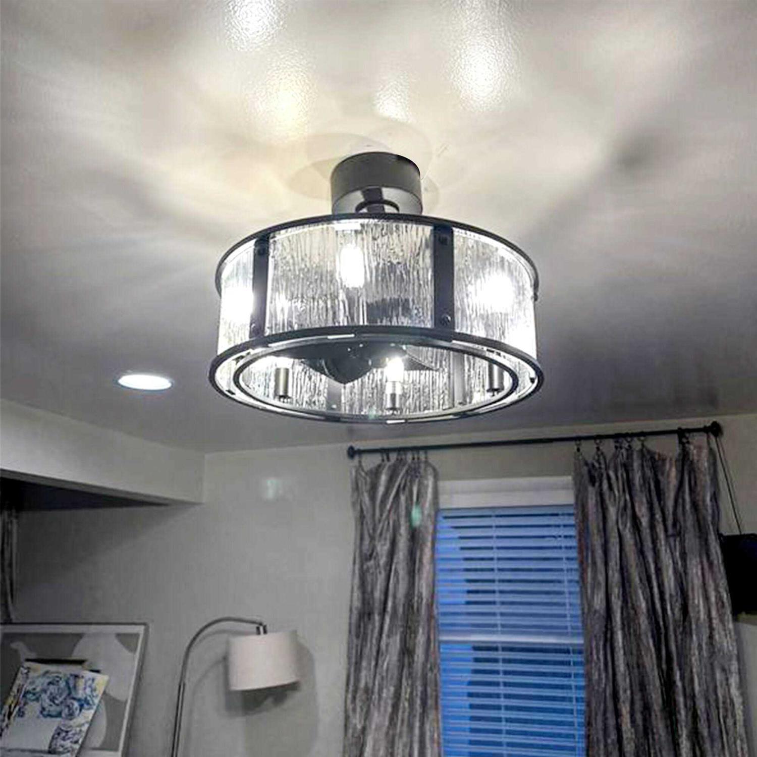 Breezary Amunson 20 in. Indoor Ceiling Fan with Remote Control and Light Kit Included - Image 4