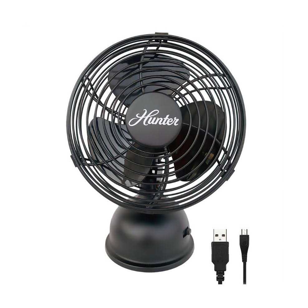 Hunter 90514 5 Personal Retro USB Fan Matte