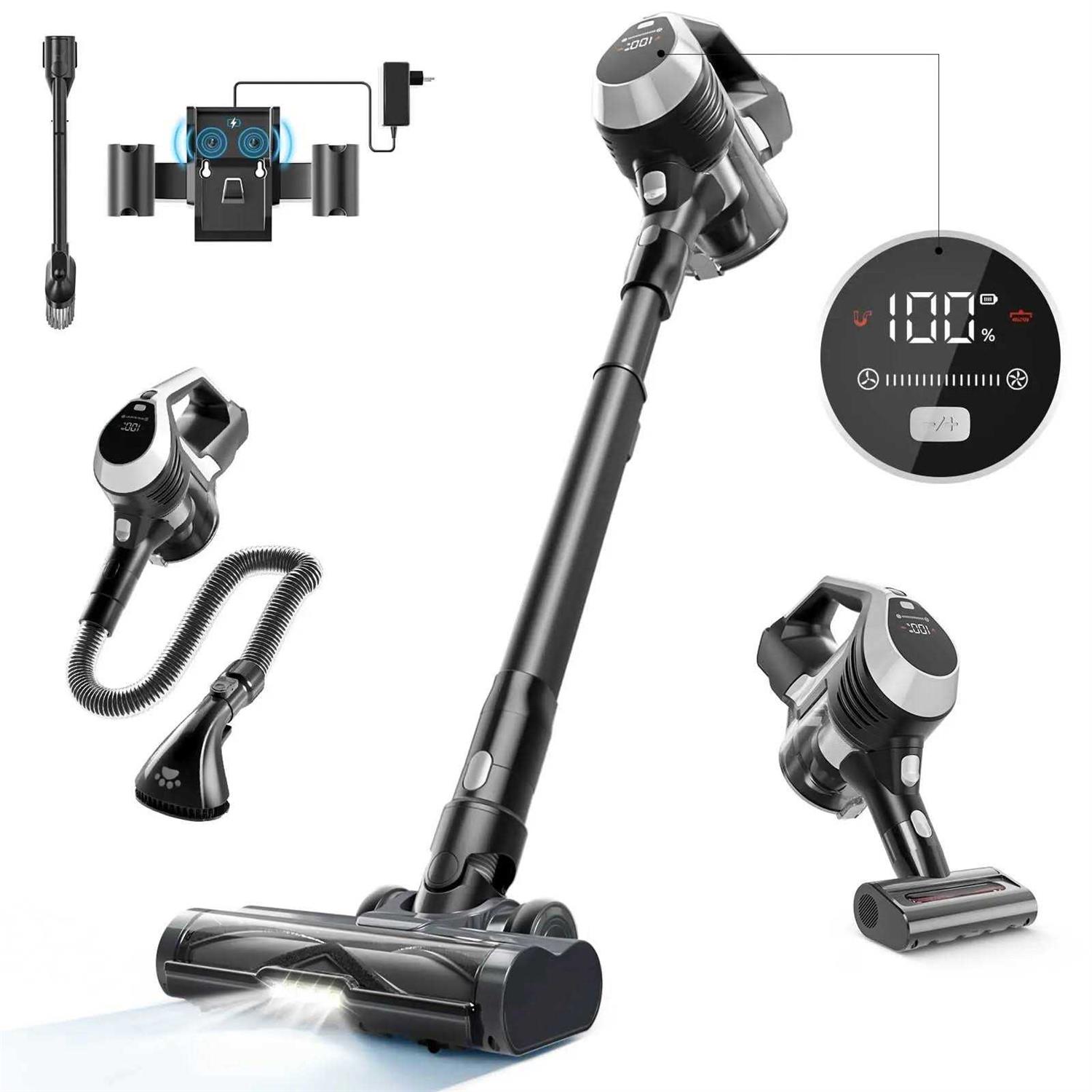 Moosoo K17G/TC1 Pro Hardwood And Carpet Vacuum