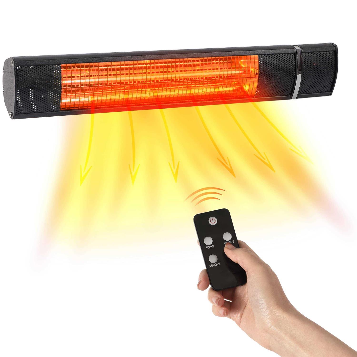 BLACK+DECKER Patio Wall-Mounted Electric Heater